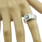 Constanza Artisan Blue Solitaire Ring